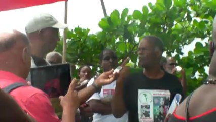 Fort Delgrès ce 27 mai 2013, avant la marche des frères de la Guadeloupe