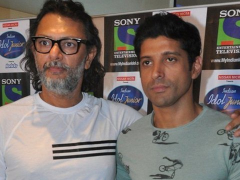 Farhan Akhtar Promotes Bhaag Milkha Bhaag on Sony Tv Indian Idol Junior
