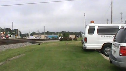 Norfolk Southern Triple Crown roadrailer train southeast through Austell Ga.