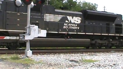 Norfolk Southern empty well train through Austell Ga. into Whitaker Yard.