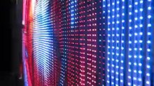 Apollo 20mm Transparent see-through LED curtain display for window screen deco,auto showroom