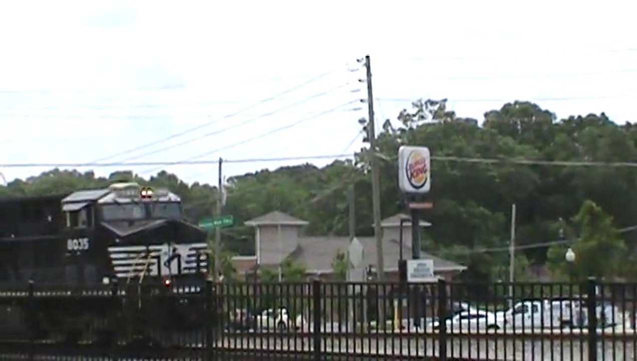 Norfolk Southern autorack train northwest through Austell Ga.