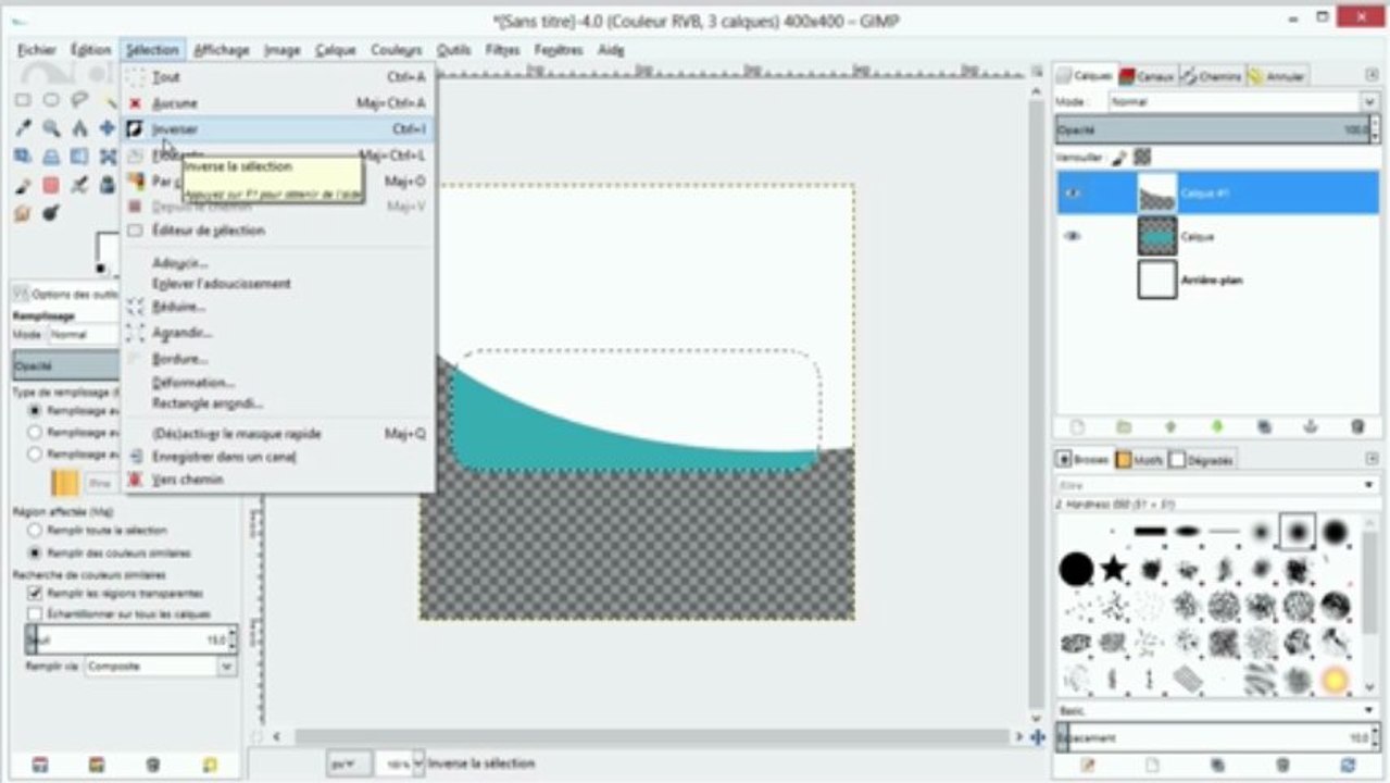 Creer un bouton web avec Gimp simplement