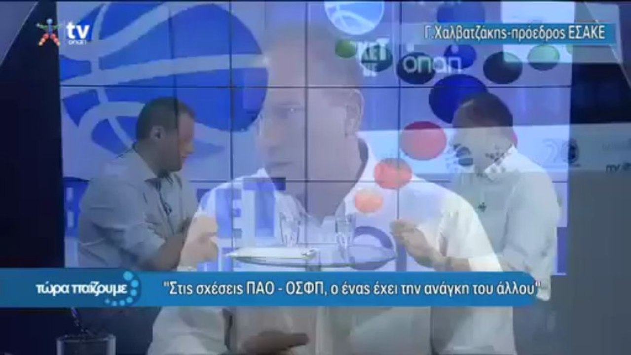 Ο Γιώργος Χαλβατζάκης στην ΟΠΑΠ TV