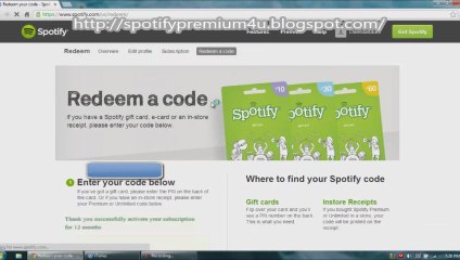 Spotify Premium Code Generator [June 2013][Free][Working]