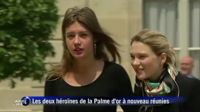 Les Lauréats de la Palme d'or reçus à l'Elysée