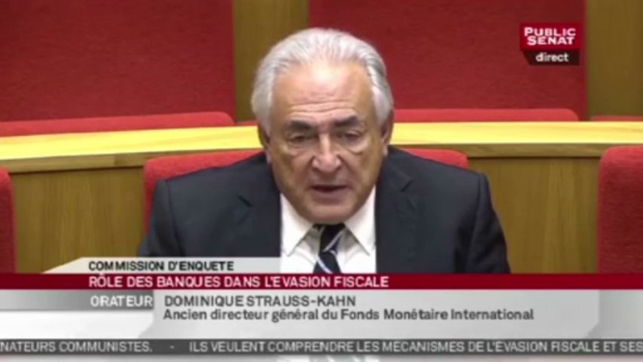 DSK ironise sur ceux qui incriminent "la finance"