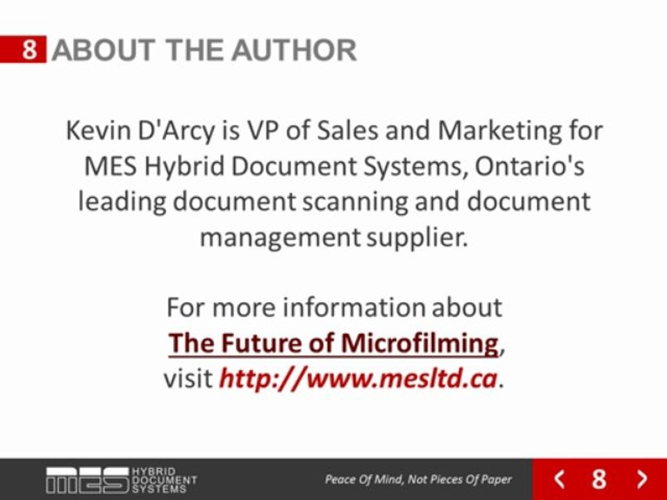 The Future of Microfilming