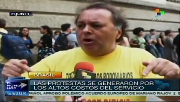 Brasileños exigen transparencia en contratos de transporte