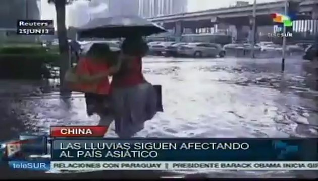 Las fuertes lluvias continúan afectando el norte y el este de China