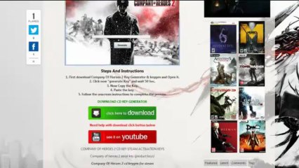Company of heroes 2 Cd Key + Crack SKI