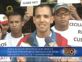 Kevin Ávila asegura que el "paro" universitario es un plan de los partidos políticos de derecha para desestabilizar