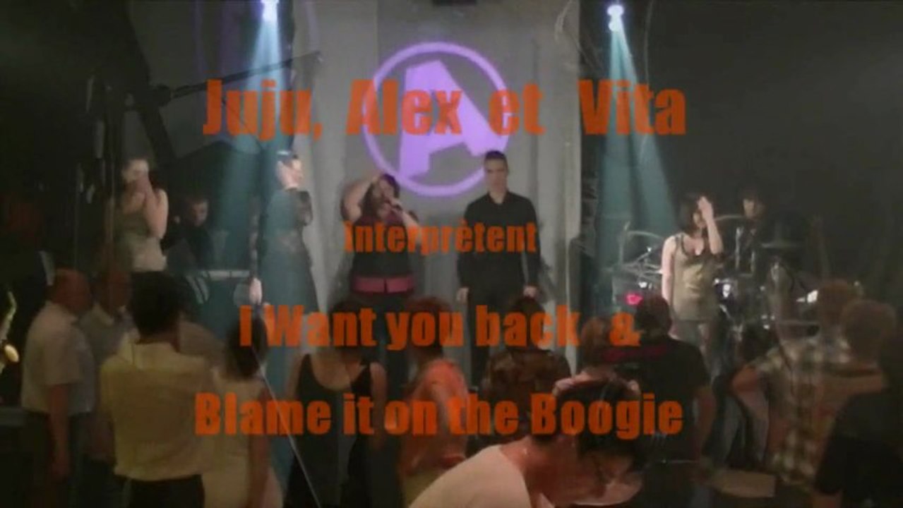 Anthracite cover I want you back & Blame it on the Boogie jackson five orchestre variété
