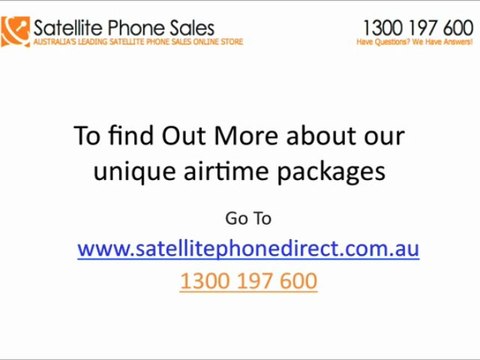 Airtime contracts explained for your isatphone satphone in Australia