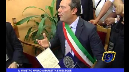 Il Ministro Mauro a Barletta e Bisceglie