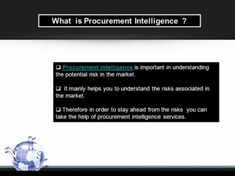Importance of Procurement Intelligence Services
