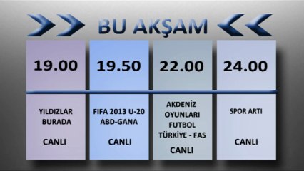 TRT SPOR Bu Akşam (27 Haziran 2013)