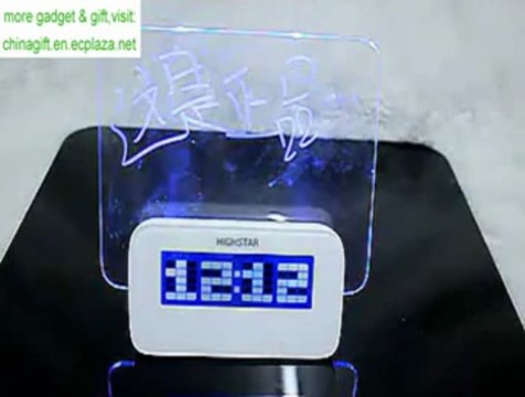 LED Luminous Message Board Digital Alarm Clock With Calendar 4 USB Hub