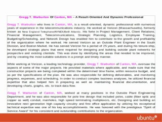 Gregg Warburton Canton MA