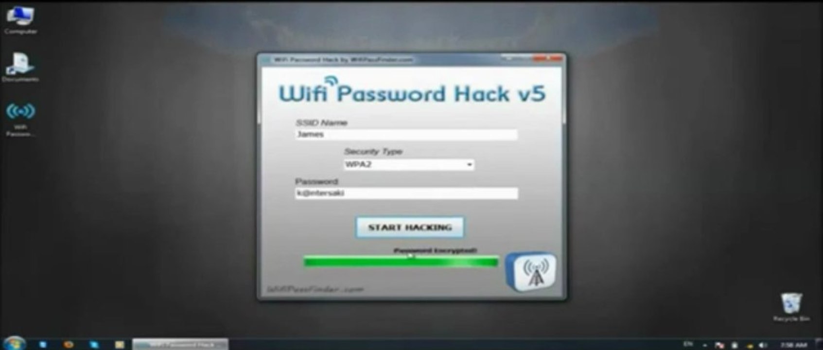 WiFi Password Hack generator (256 bits) 2013.V1.2
