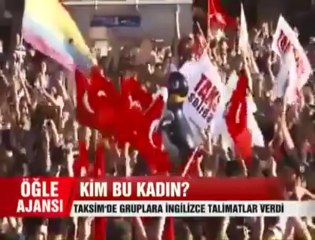 Sosyalist Taksim Teröristlerini İngilizce Yönlendiren Yabancı Provokatörler Kameralara Yakalandı