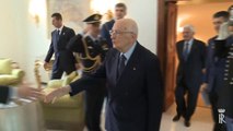 Napolitano - Il Presidente del Consiglio, Letta, con alcuni ministri (26.06.13)