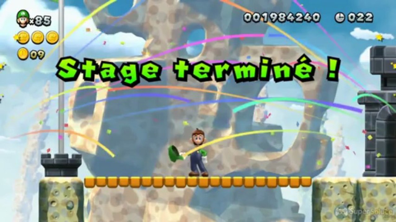 Soluce New Super Luigi U : Niveau 6-5 Passage secret