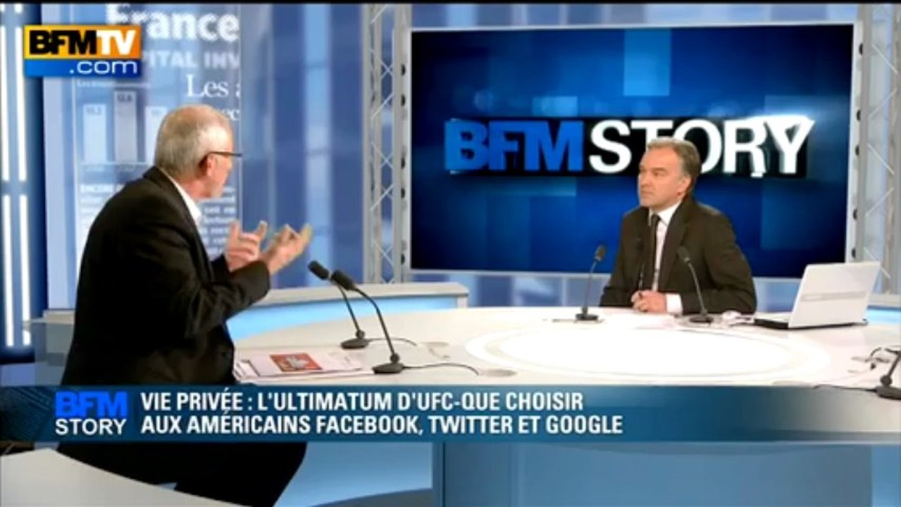 BFM STORY:Vie privée, ultimatum d'UFC-Que Choisir aux américains Facebook, Twitter et Google - 27/06