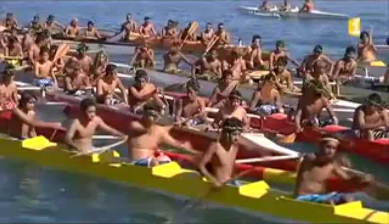 la rade de Papeete vibrera au rythme des courses de pirogues du Heiva