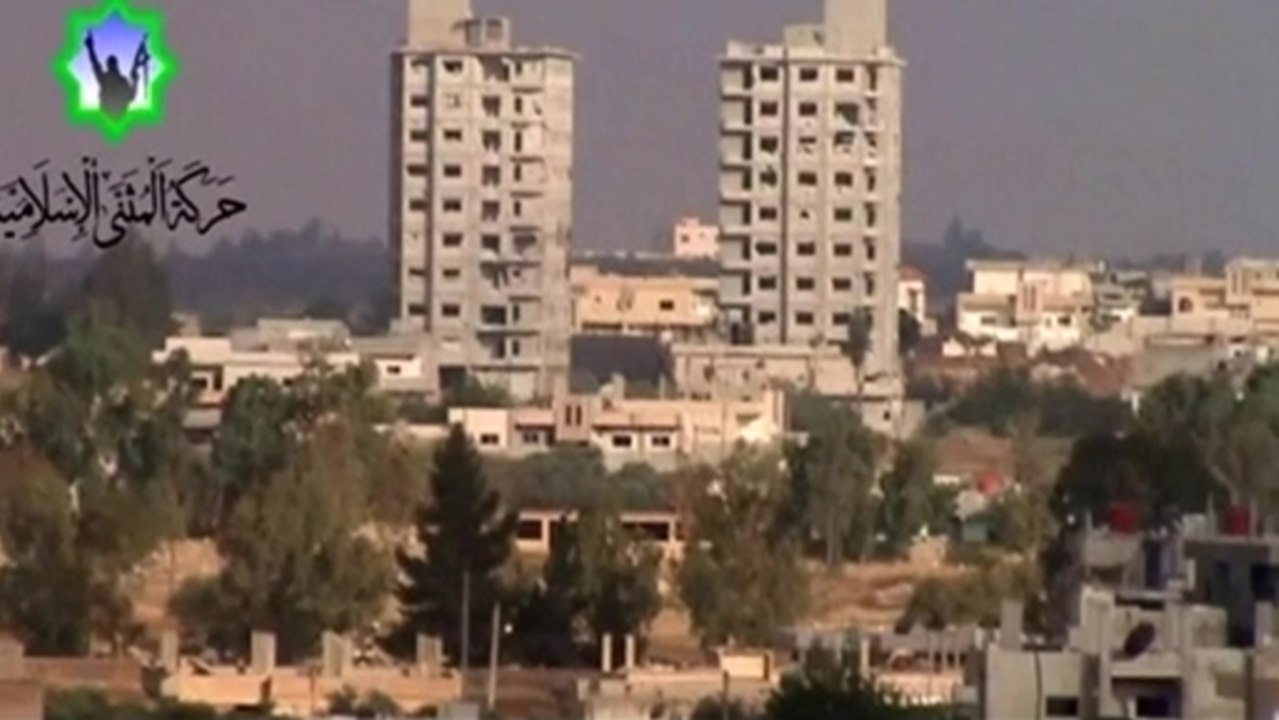 Damascus under attack in Syria