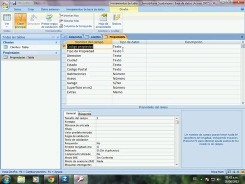 Access 2007 Tipos de Relaciones Video 40