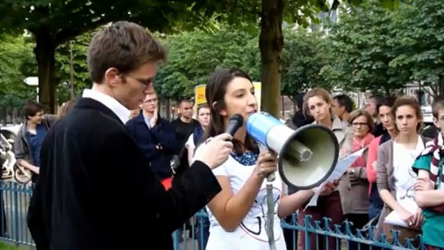 Les Porteuses organisent une marche aux esclaves contre la GPA / Paris 27 juin 2013 ©Line Press