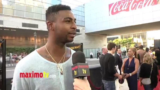 Dorell Wright Interview at KEVIN HART Let Me Explain Movie Premiere Red Carpet in Los Angeles