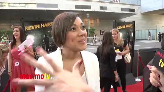 Cynthia Kaye McWilliams Interview at KEVIN HART Let Me Explain Movie Premiere Red Carpet in Los Angeles