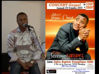 JEREMIE TAMBWE SPOT CONCERT GOSPEL A SINAI