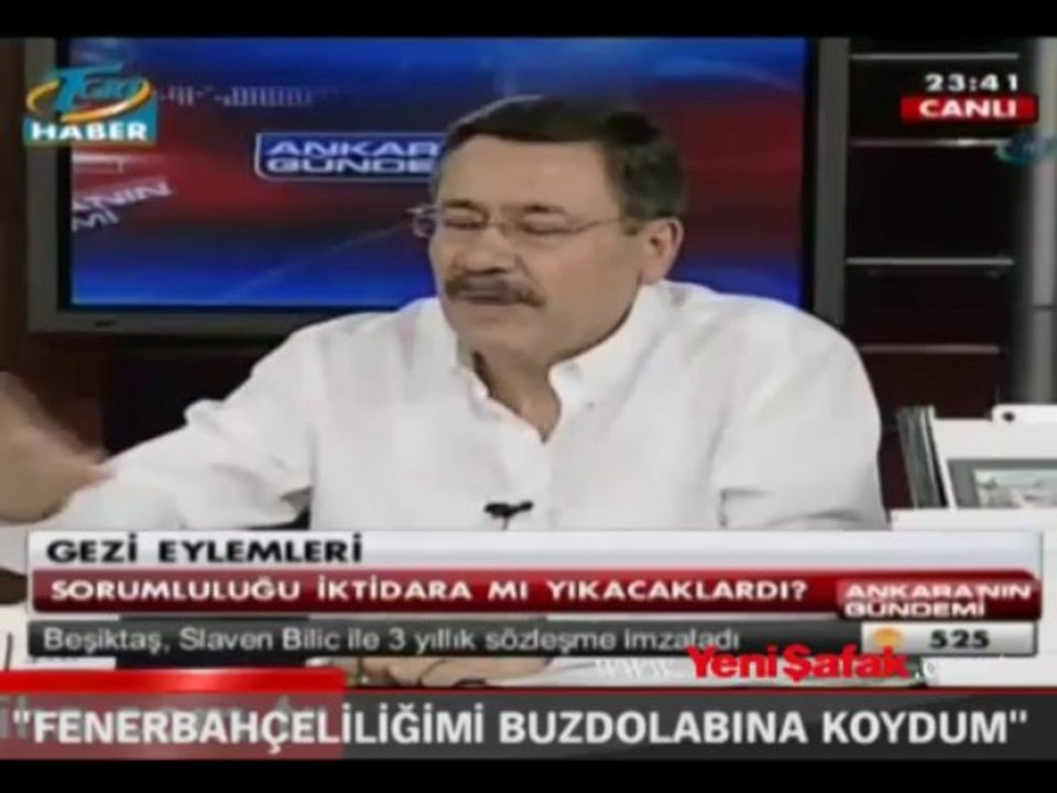 Melih Gökçek, Fenerbahçeliliğini tekrar buzdolabına koydu..