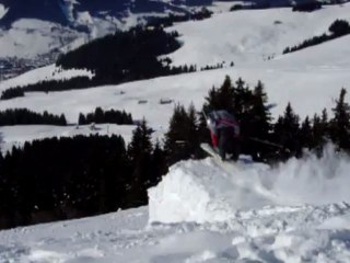 Ski road gap 720 something to crash