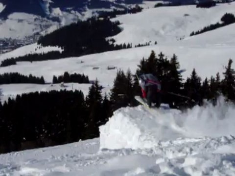 Ski road gap 720 something to crash
