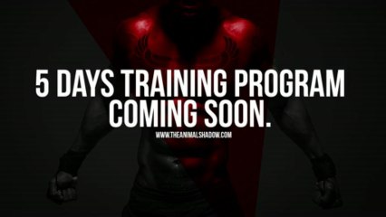 Animal Shadow - Fitness Model - 5 days Training - Raw Motivation!