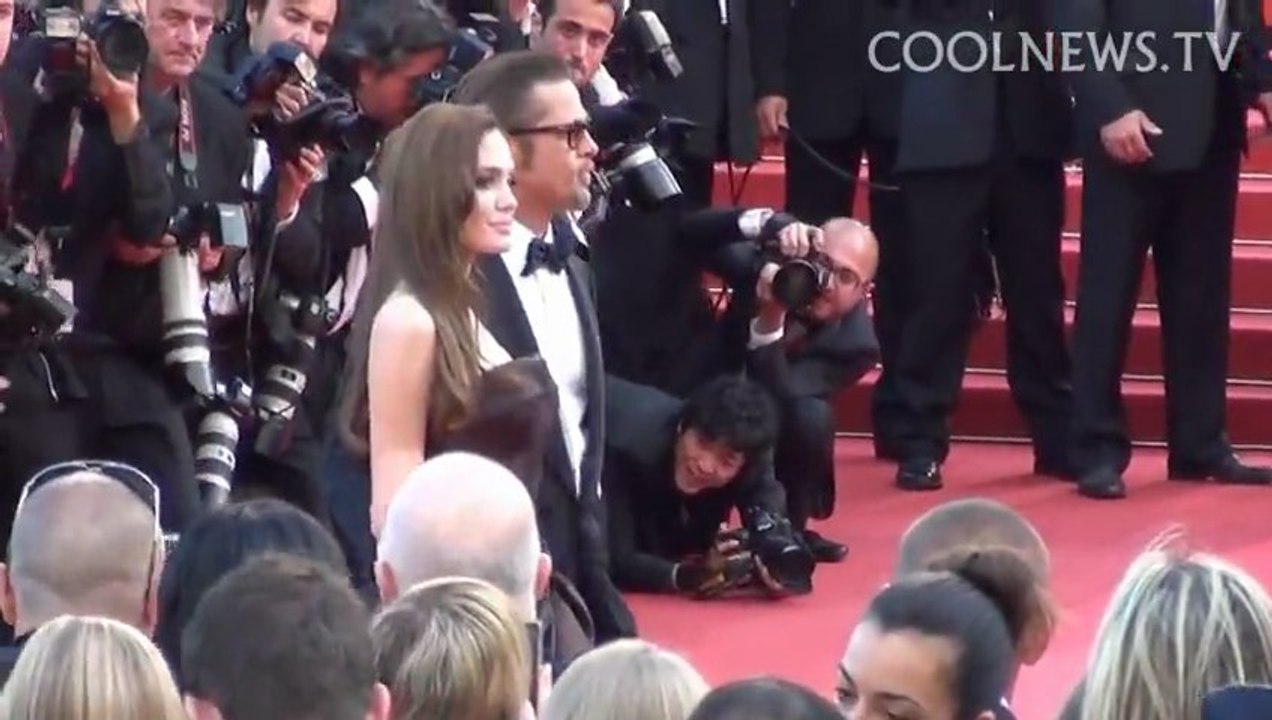 Angelina Jolie Brad Pitt on The Red Carpet. Cannes Film Festival.