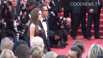 Angelina Jolie Brad Pitt on The Red Carpet. Cannes Film Festival.