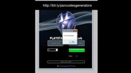 PSN Code Generator * July - Août 2013 Update
