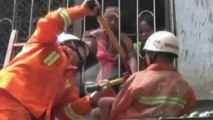 Four-year-old stuck in window bars rescued by firefighters