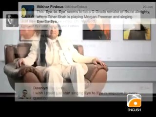 World Famous Eye To Eye Mega Star Funny English Interview - Hilarious watch it 1000 Times