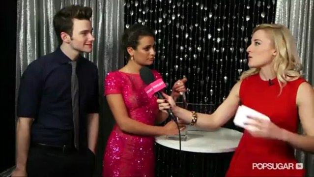 Lea Michele and Chris Colfer Share Post PCAs Plans — Couch and Downton Abbey!