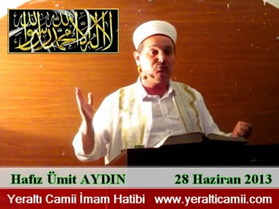 Cuma Vaaz'ı Yeraltı Camii İmam Hatibi / Hafız Ümit AYDIN