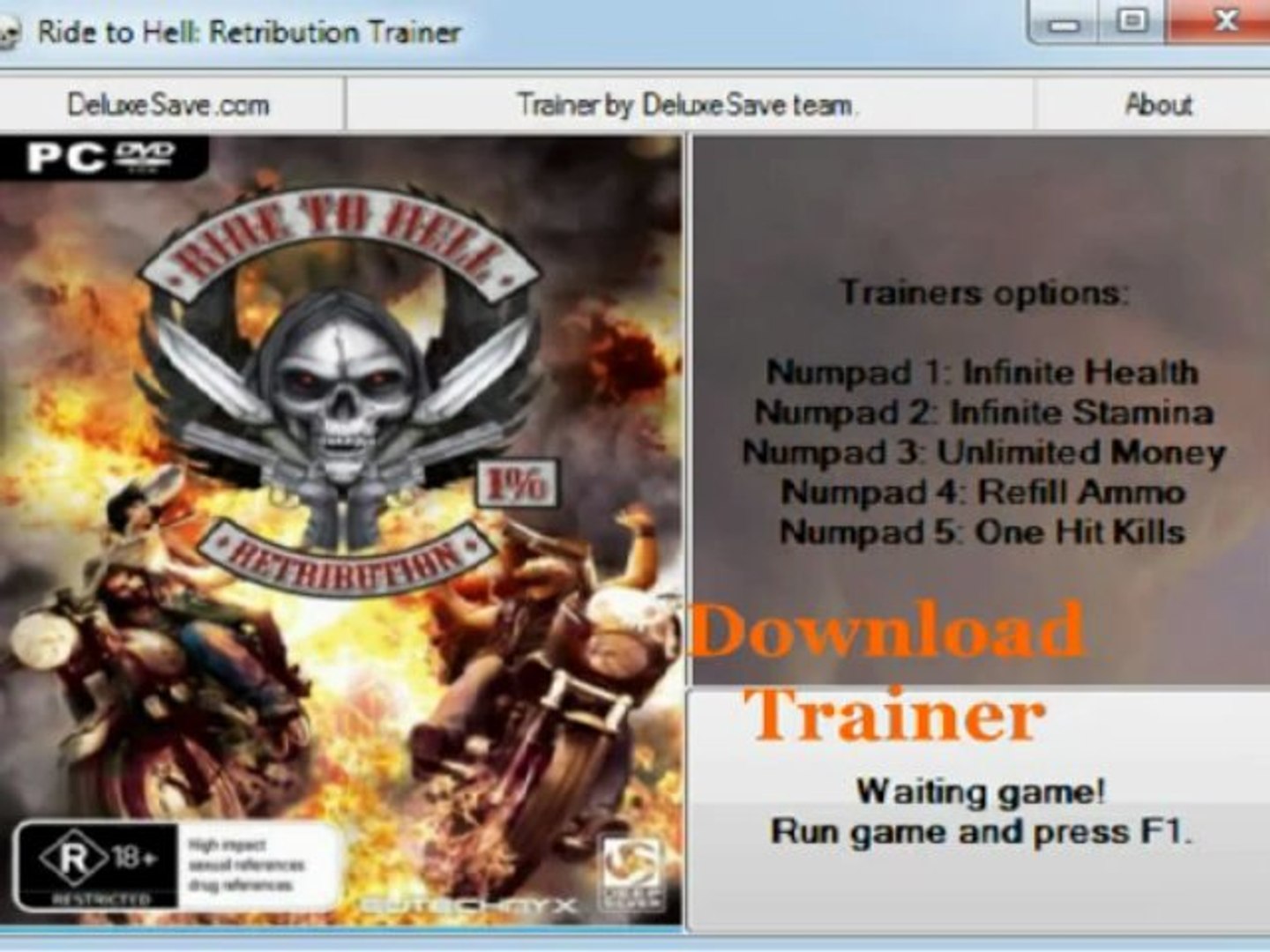 Ride to Hell Retribution Trainer [PC Version] download V1.0.0. version -  video Dailymotion