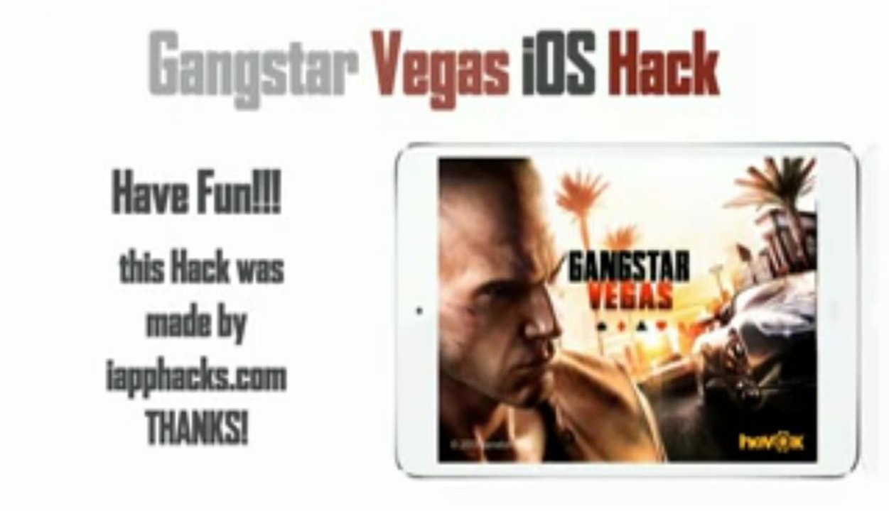 Gangstar Vegas iOS Hack 2013 + Official Version Hack Tool