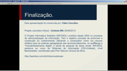 Aula 13 - Finalizando a apresentação