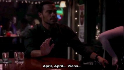 Grey's anatomy 8x23 Jackson and April bar scene